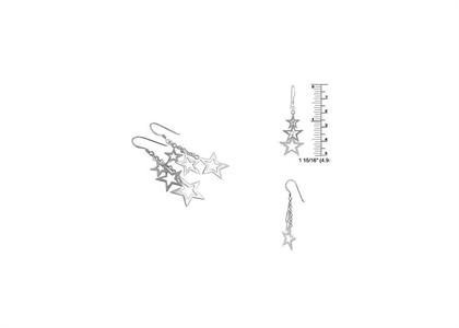 Rhodium Plated | Chandelier Earrings